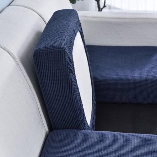 Plaid Plush Waterproof Sofa Cover for Sofa Thick Sofa Covers Chaise Longue Elastic Sofa Seat Cover