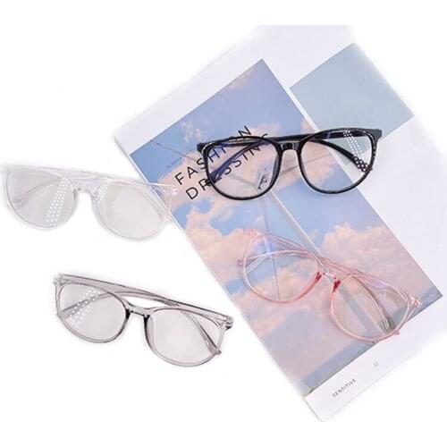 Transparent Computer Glasses Frame Women Men Anti Blue Light Round Eyewear Blocking Glasses Optical Spectacle Eyeglass