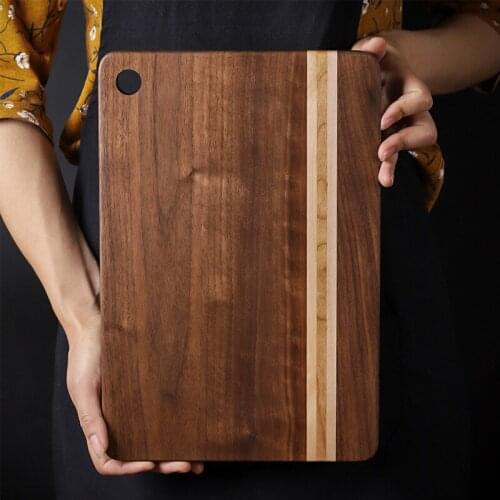 Solid Walnut Wooden Cutting Boards Nature Chopping Board Chopping Block Tool Wooden Cutting Board For Kitchen Hot Kitchen Stuff