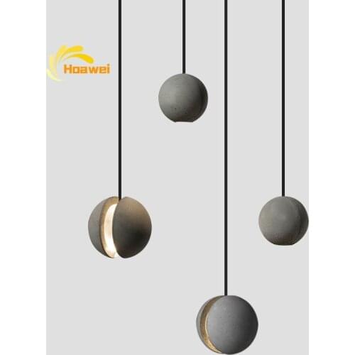 Nordic LED Pendant Lights Lighting Industrial Cement Hanging Lamp Restaurant Vintage Decoration Pendant Lamp Indoor Lighting