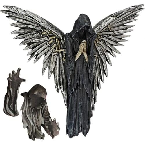 Thriller Nightcrawler Gothic Wall Sculpture Delicate Resin Greek Mythology Crawler Statue for Holiday Gift Void Decora Retail