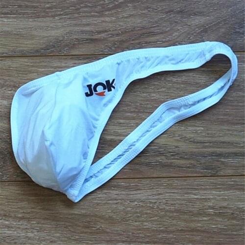 Personality One Side Half Thong Brand Sexy Mens Bulge Pouch Underwear Erotic Male String Homme Jockstrap