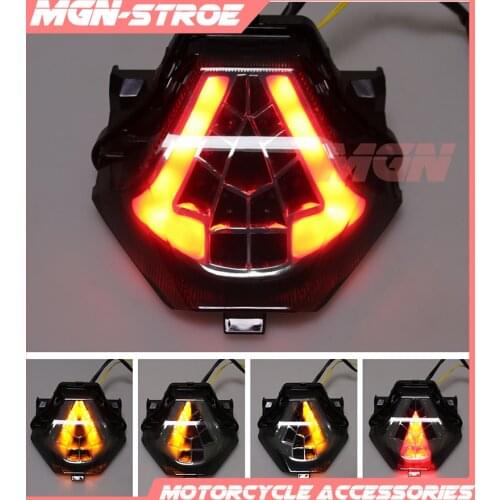Motorcycle LED Rear Turn Signal Tail Stop Light Lamps Integrated For YZF R3 YZF-R25 FZ07 MT07 FZ MT 07 2015 2016