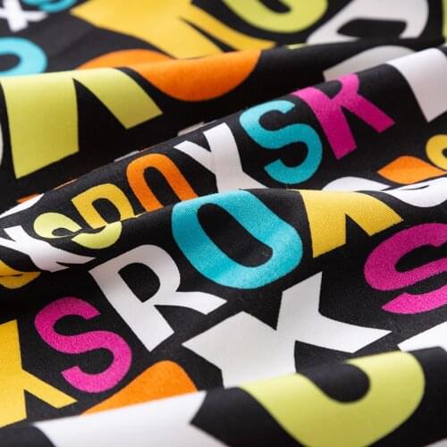 Thin Polyester Peach Skin Printed Fabric 0.5 Yards/Piece 45*150cm TJ1166