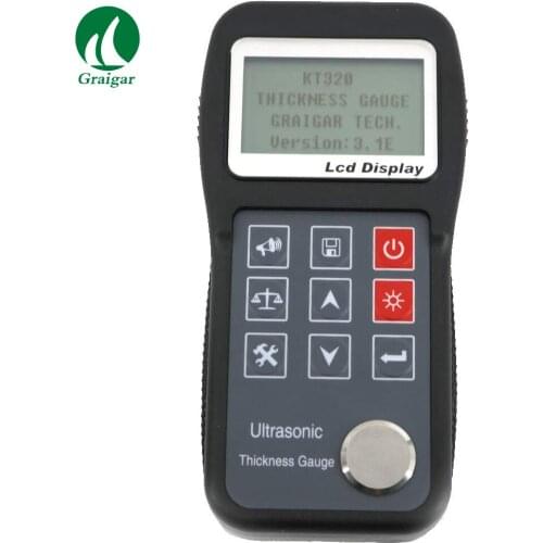 KT320 Ultrasonic Thickness Meter Range 0.75mm~300.0mm Thickness Gauge