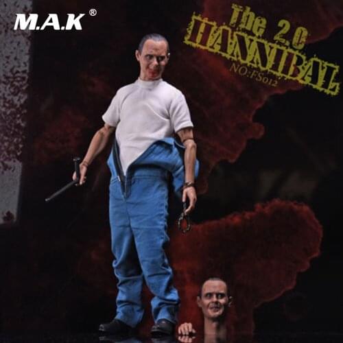 1/6scale FS012 The Silence of the Lambs Hannibal Lecter 2.0 Doll Toy with 2pcs Head Sculpt Full Set Action Figure Model Toys
