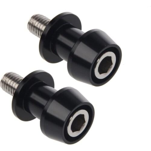 1 Pair 10mm Motorcycle Swingarm Spools Slider For KAWASAKI ER6N Z750 NINJA 250 300 40GF