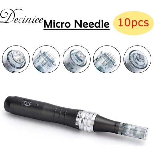10pcs Dr Pen Bayonet Cartridge Replacement For M8 Derma Pen 11 16 36 42 3D 5D nano Derma Needle Micro Needling Tip Derma Stamp