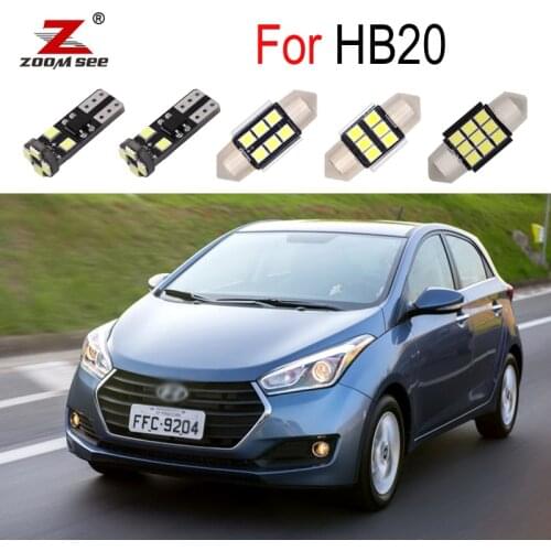 11Pcs Canbus Car LED Interior Bulb Dome License plate Light Kit For Hyundai HB20 HB20S HB20X 2013 2014 2015 2016 2017 2018 2019