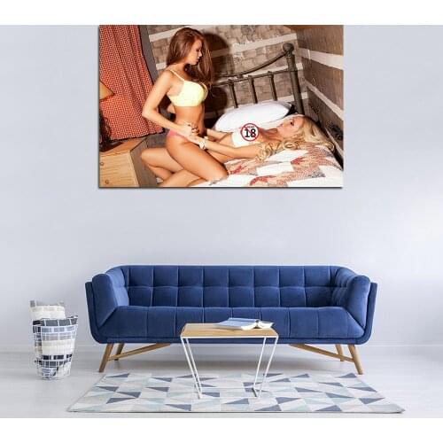 2 Sexy Girl Beautiful Model Wall Art Posters and Prints Canvas Paintings Wall Picture For Living Room Decor