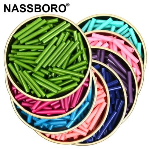 2x15mm Long Tube Bugle Beads Czech Glass Beads for Jewelry Making Kralen Seedbeads Manual Necklace Bracelets Jewelry Accessories