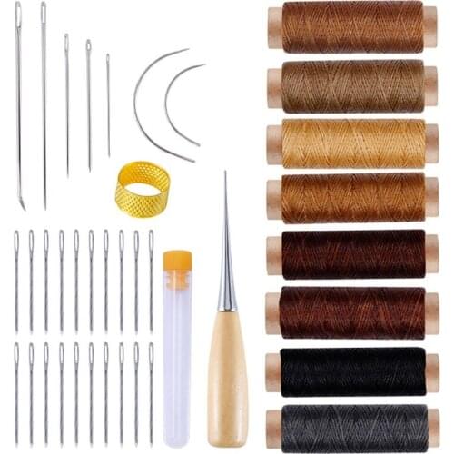 38Pcs Tools for Leather Repair Craft Sewing DIY Hand Stitching Tool Leather Kit 667A