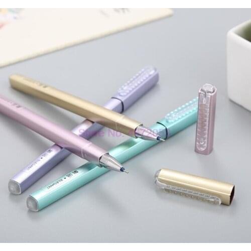 480pcs/lot Solid color Erasable Pen 0.38mm Blue/Black Ink Refill Gel Pen Rod for Handle School Office Supplies Tool Stationery