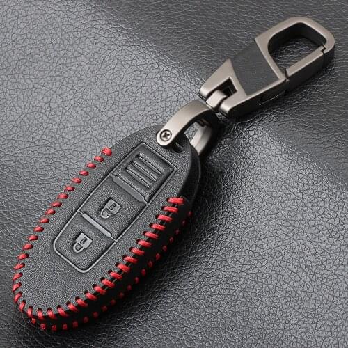 Genuine Leather car key fob cover case shell for Nissan 2017 2018 qashqai skyline Juke Alissa x-trail keyless Remote Protected
