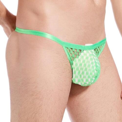 Men Sexy Bikini Thong Ultra Thin Mesh Underwear Bulge Pouch G String Jockstrap Mini T-back hombre Panties Lingerie Underpants