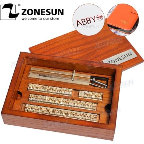 ZONESUN Brass Custom Logo T-slot Letter Hot Stamping Letters Stamp Copper Alphabet Mold Press Customized Font Character Mould