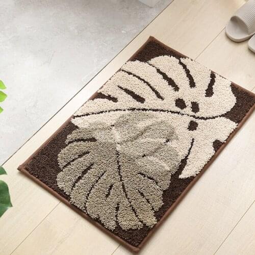 Leaf Carpet Bath Mat For Floor Bedroom Kitchen Carps In The Living Room Door Absorbent Doormat Entrance Door In the Living Room