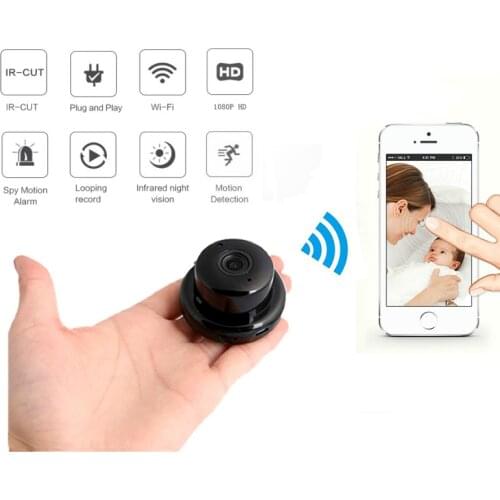 LSmart Home Security MiNi WiFi IP Camera Wireless Small CCTV Infrared Camera Night Vision Audio P2P Motion Detection