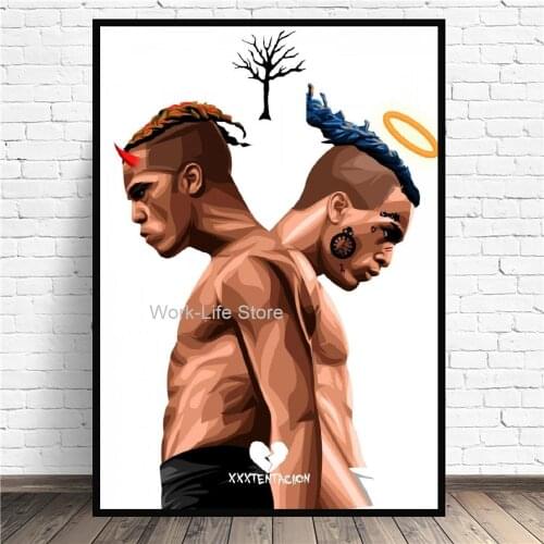 XXXTentacion Music Album Rapper Singer Star Posters and Prints Wall Art Canvas Painting Pictures For Living Room Home Decor
