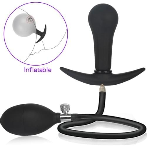 Inflatable Dildo Anal plug Adult Sex Toys For Men Anus Expandable Butt Plug With Pump Sex Toys for Women Anal Dilator Massager