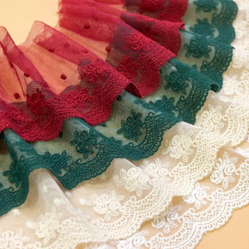 202I new lace rose mesh modified lace DIY clothing headwear accessories