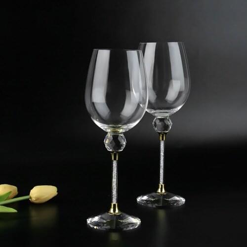 Oh Trend Original New Arrival Creatiive Crystal Wine Glass Cup Fashion Wedding Glasses For Bride And Groom Wine Glass Homeware