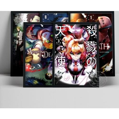 Angels Of Death Poster, Japanese Manga Wall Picture, Teenager Bedroom Wall Stickers, Japan Horror Video Game Character Prints