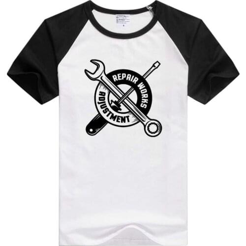 Wrench Screwdriver short sleeve casual men T-shirt Comfortable Tshirt Cool Tops Tees GA232