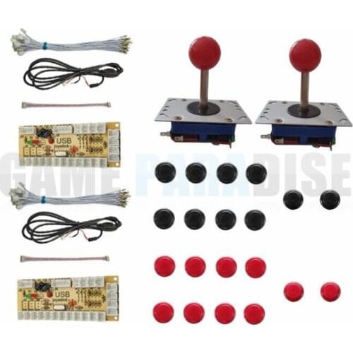 DIY Zero Delay Arcade USB Encoder+Joystick+Push Buttons+Cables For Arcade MAME game for Raspberry Pi