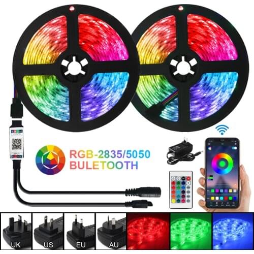 LED LightS Strips RGB Iuces Bluetooth 5050 SMD2835 Waterproof WiFi Flexible Lamp Tape Ribbon Diode DC12V Led Strips Lights