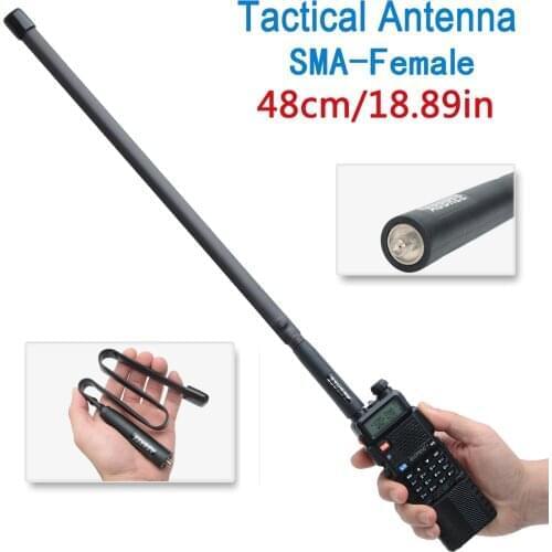ABBREE AR-152 Tactical Antenna Foldable SMA-Female VHF UHF 144/430Mhz For Walkie Talkie Baofeng UV-82 UV-5R UV 5R BF-888S AR-F8