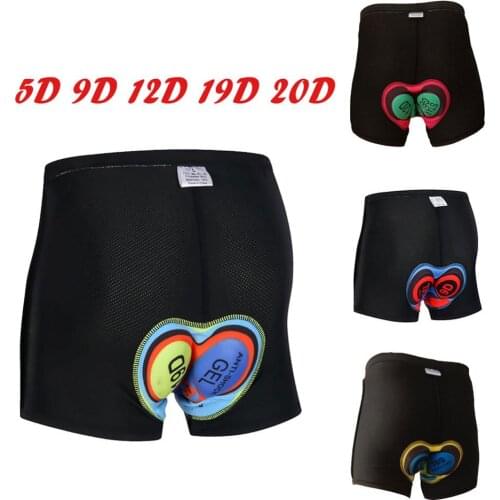 Cycling Shorts 5D 9D 12D 19D 20D Mens Underpants Mountain Bike Shorts Bicycle Padded Underwear for Bicycle Downhill Vtt Short