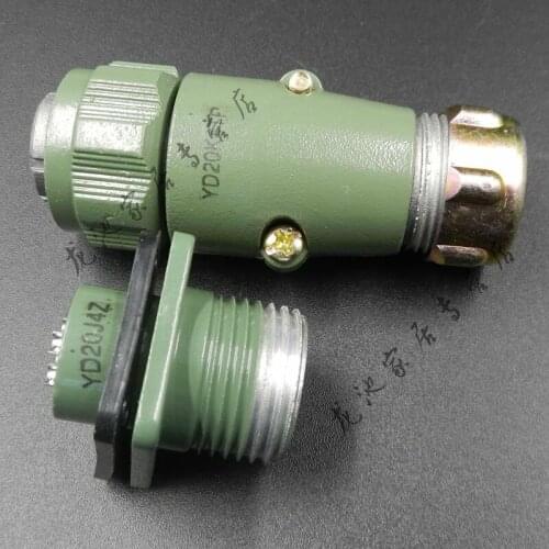 YD20-4 Core Waterproof Aviation Plug Socket YD20K4TP Round Connector HAOGNCN