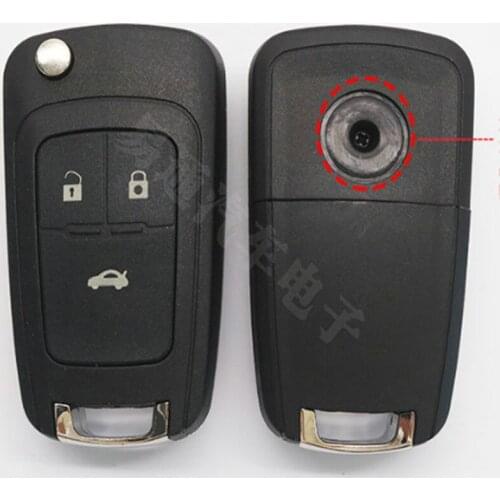 DAKATU 3 Button Replacement Flip Folding Remote Car Key Shell Case For Chevrolet Epica