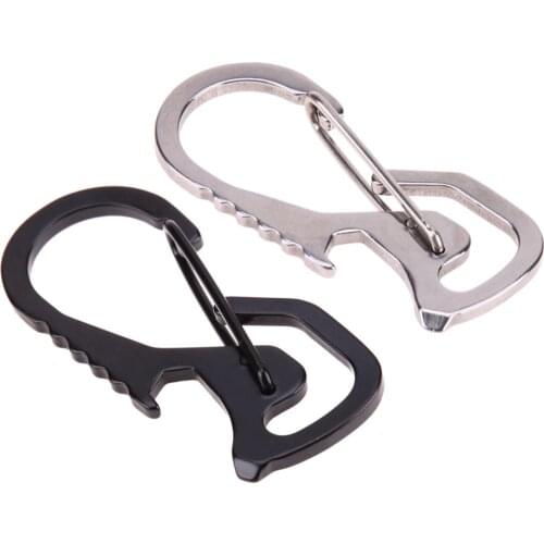 1Pc Portable durable Stainless Steel Bottle Opener Cap Lifter Screwdriver Card Tool Keychain Tools Opener Keychain Outdoor Tools