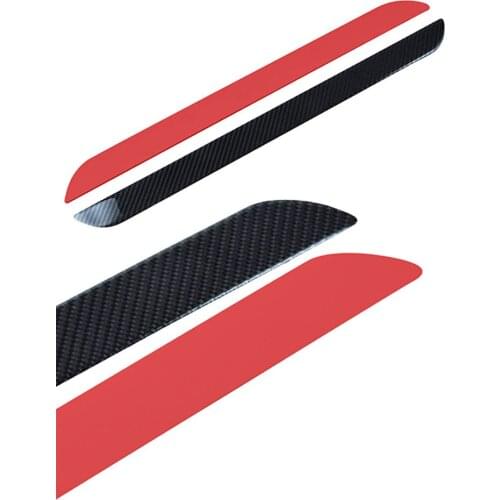 2 Pcs Universal Carbon Fiber Car Sticker Scuff Plate Door Threshold Sill Stickers 25.8/48.5/60cm Anti-Collision Car Interior