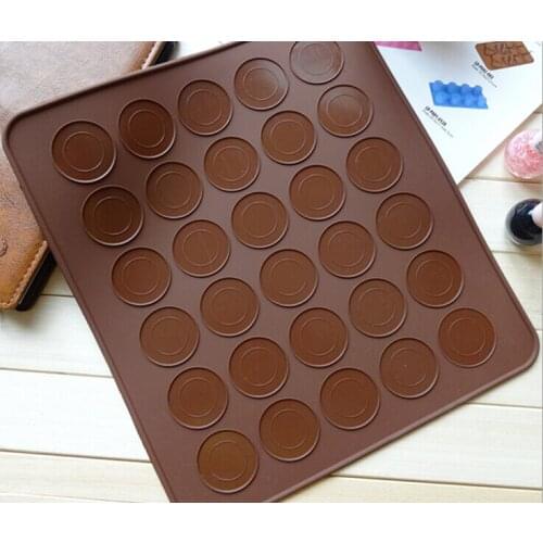 26*29cm New small Size 30 hole Macaron Special Silicone Mat Cake Muffin Mold Decorating Cream Mat Kitchen Tools ,20pcs/lot