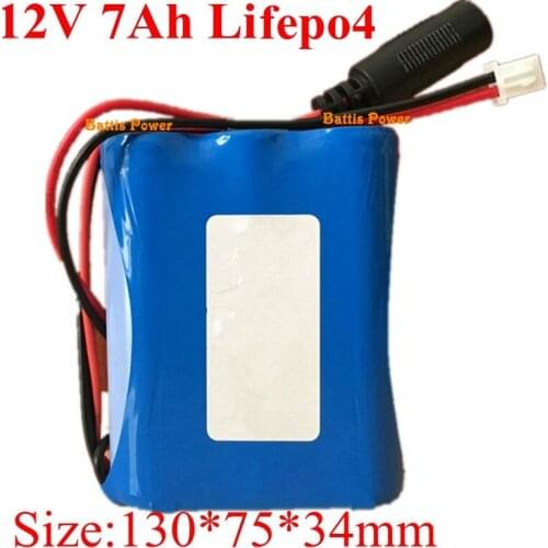 7000mAh 12V LifePo4 Battery 12.8V Bateria Pack IFR 32700 Lithium for CCTV IP Camera Searchlight Heating Shoes Router LED Panel