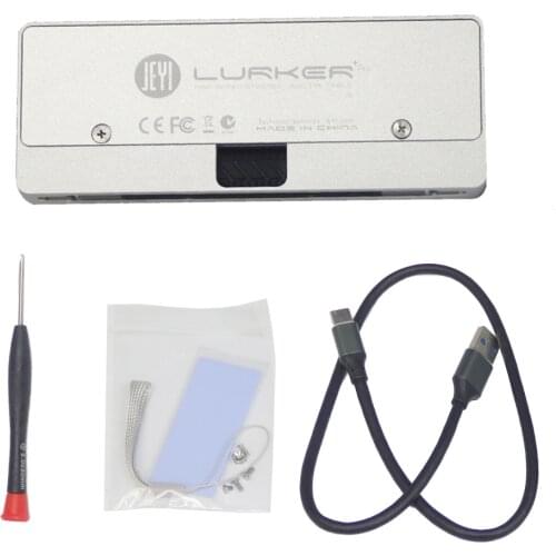 JEYI i9 GTR Aluminium TYPEC3.1 Mobile Hdd Box Optibay HDD Enclosure TYPE C m. 2 USB3.1 M.2 PCIE SSD U.2 PCI-E for 2260 2280