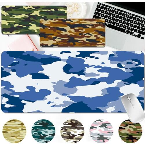 Large Size Computer Mousepad Non-slip Gaming Mouse Pad 30x60CM/30x80CM High Quality Camouflage Pattern Computer Keyboard Mat