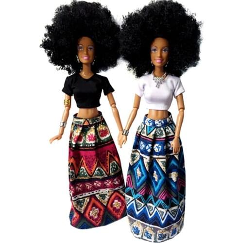 Baby Dolls For Girls Baby Movable Joint African Doll Toy Black Doll Best Gift Toys For Girls Black Girls Toys Куклы Кукла