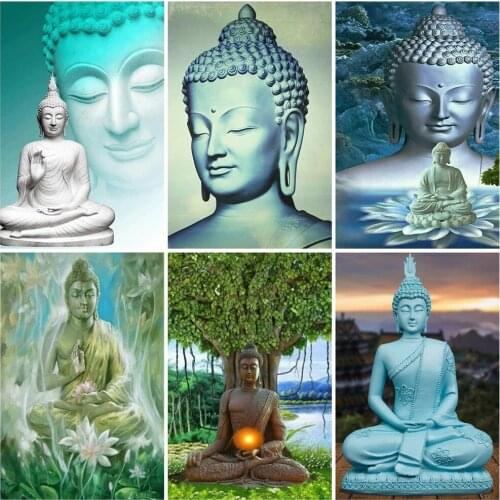 EverShine Full Kits Diamond Painting Religion Cross Stitch Handicrafts Diamond Embroidery Buddha Mosaic Rhinestones Pictures