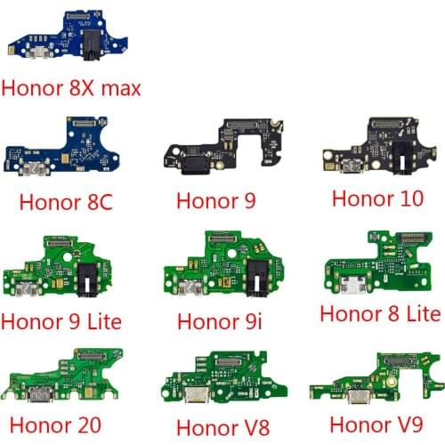 1pcs Charging Flex Cable For Huawei Honor 9 9i 9 Lite V9 USB Charger Port Dock Connector With Headphone Audio Jack Flex Ribbon