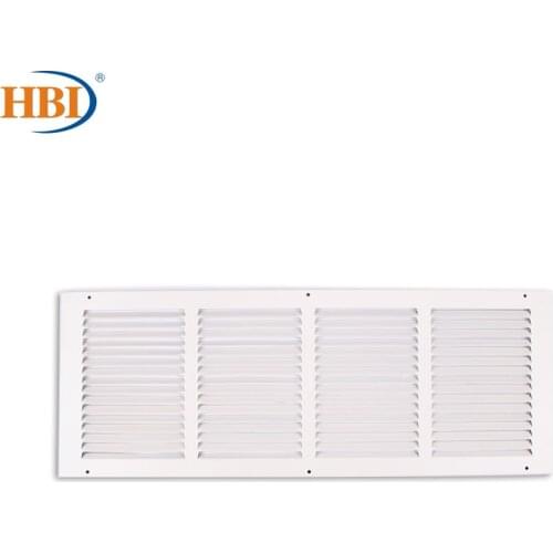 HBI 10PCS W24"xH8" Steel White Finished Return Air Grilles Ceiling Air Vent Ceiling Duct Cover Air Register Ventilation Grilles
