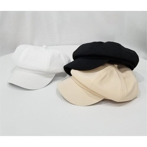 Korean version of the Popular Beret Summer Thin British Octagon Travel Sun visor cap WS-2613