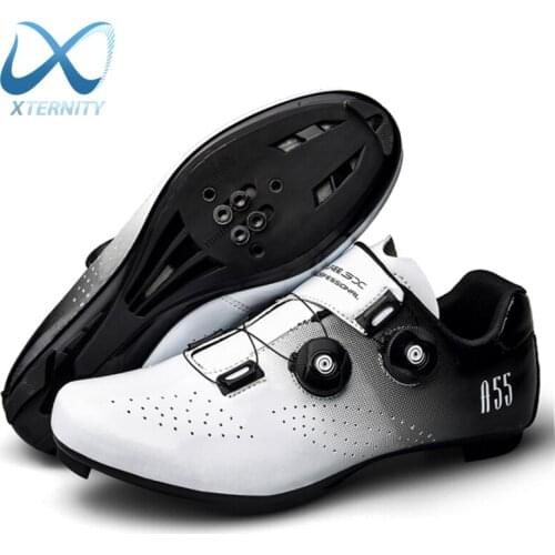 Professional Ultralight Cycling Shoes Men Self-Locking SPD Racing Road Bike Shoes Bicycle Sneakers Outdoor MTB Flat Cleat Shoes