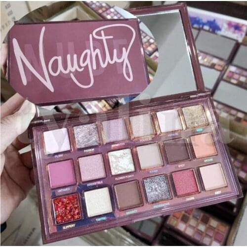 Newest Brand Cosmetics Naughty Nude Eyeshadow Palette 18 colors Matte and Shimme Eyeshadow Palette Christmas gift