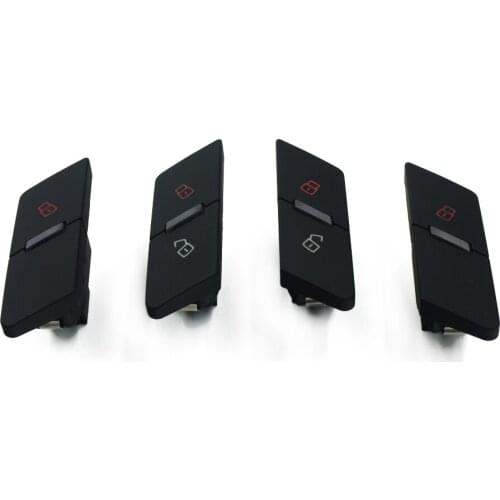 4PCS /SET Front Rear Right Right Central Door Lock Control Switch Button For AUDI A6 S6 C6 Allroad RS6 05-11 + Free shipping