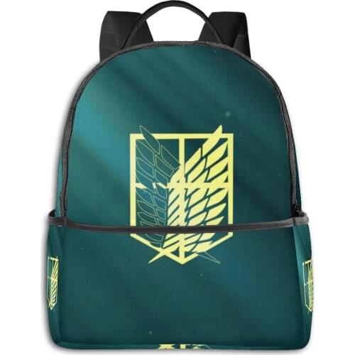 Attack On Titan printing school backpack Large-capacity orthopedic schoolbag for boys girls Laptop backpacks teen school bags