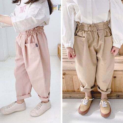 Baby Girl Spring Pants Pure Color Kids Girls Pants Toddler Child Casual Pants Autumn Winter Childrens Clothing Girl